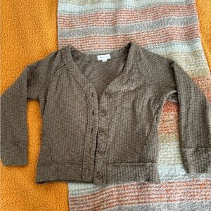 Brown sweater cardigan